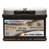 Bateria Solar AGM Ciclo Profundo Electronicx 100ah 12v