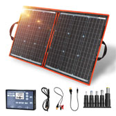 DOKIO - Kit de panel solar de 80W monocristalino portátil plegable