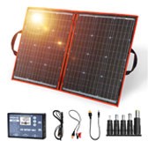 DOKIO Panel Solar Plegable 100W monocristalino 12V