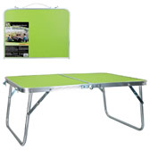 Mesa plegable baja para camping - Disponible en blanco y verde